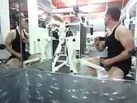 Jerking off at the Gym