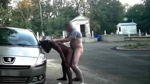 Interracial Gay Sex in Public Street