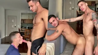 Leonardo Safra stroking Igor Miller’s hot ass