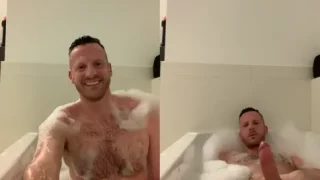 Jerking My Thick Cock In The Bath Till I Cum – Tim Kruger